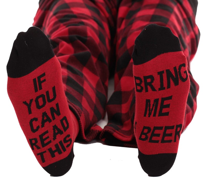 #followme Mens Microfleece Pajama Pants Set with Socks 44938-1A-L - Image 4